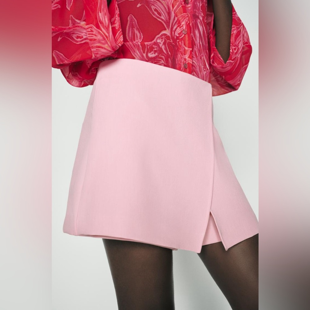 ZARA WRAP FRONT SKORT - Picture 1 of 10